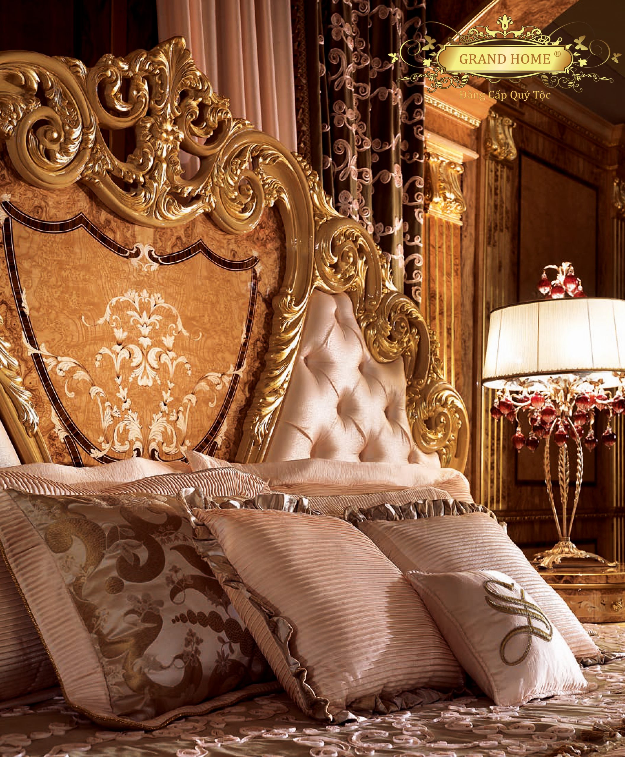 Giường cổ điển GRAND HOME G/SOC1_GP1 - Ảnh 2