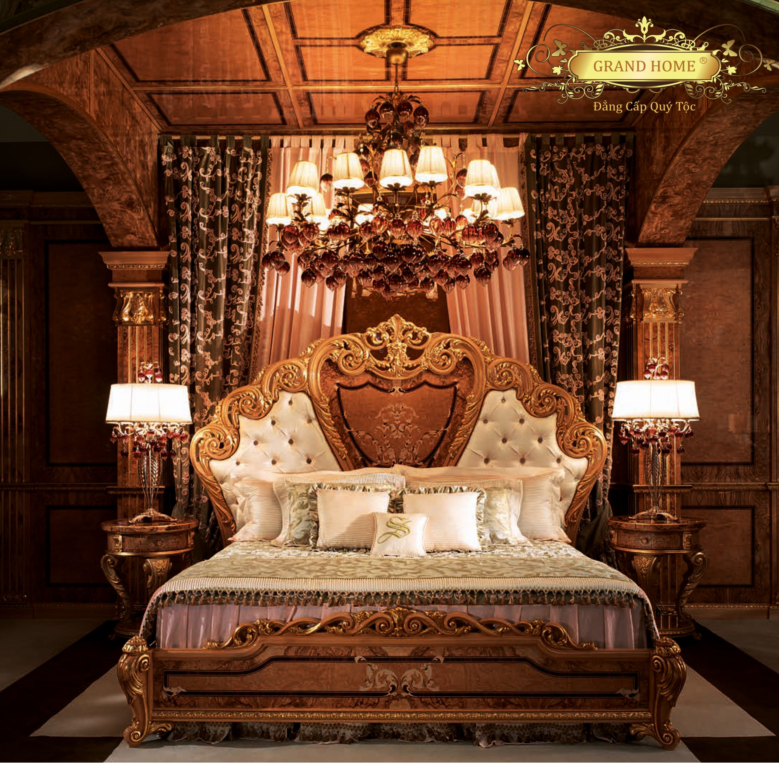 Giường cổ điển GRAND HOME G/SOC1_GP1