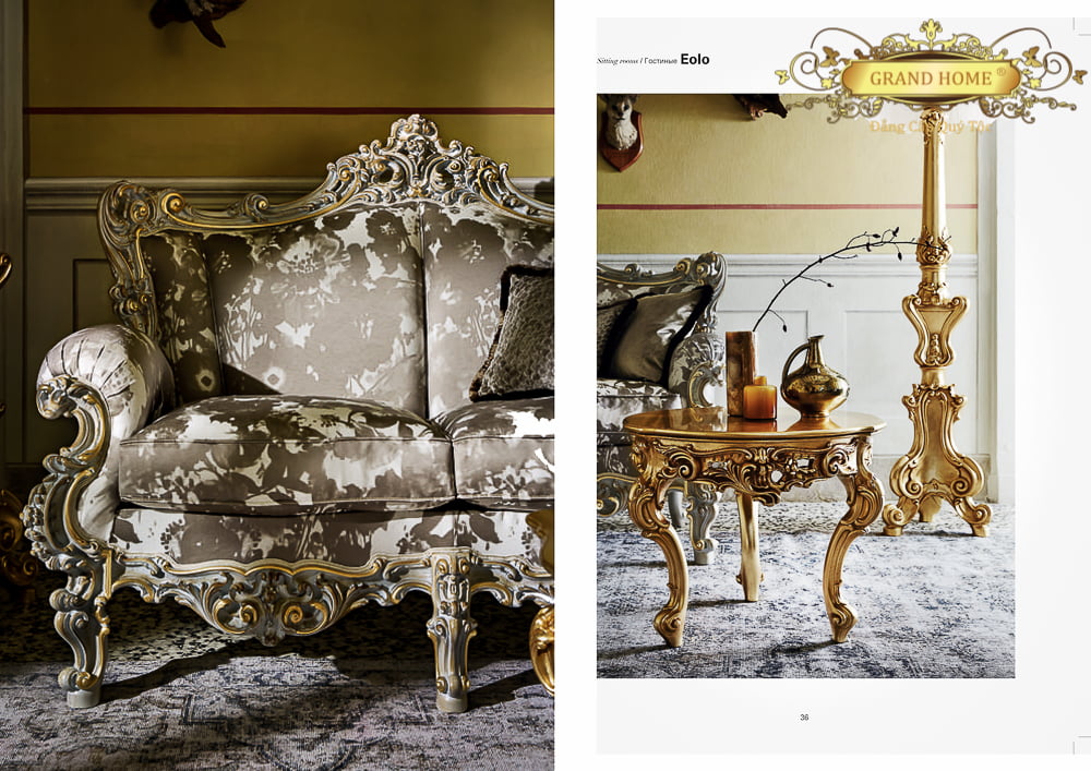 Sofa cổ điển GRAND HOME SF/SIL4_Eol1 - Ảnh 2