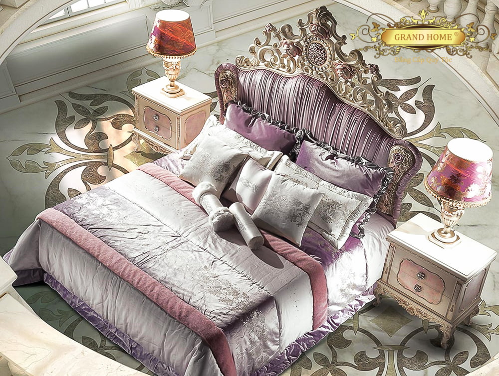Giường cổ điển GRAND HOME G/CASti1_Bij1 - Ảnh 3