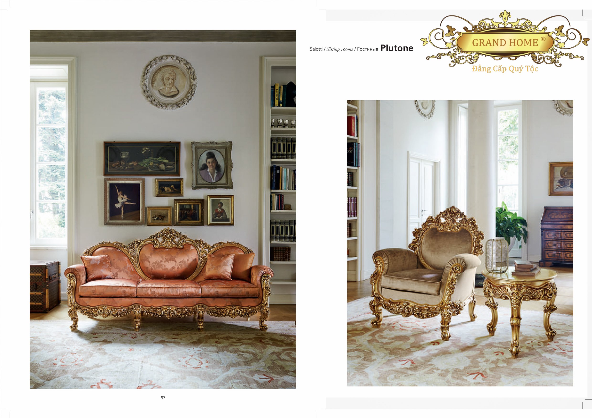 Sofa cổ điển GRAND HOME SF/SIL9_Plu1 - Ảnh 3