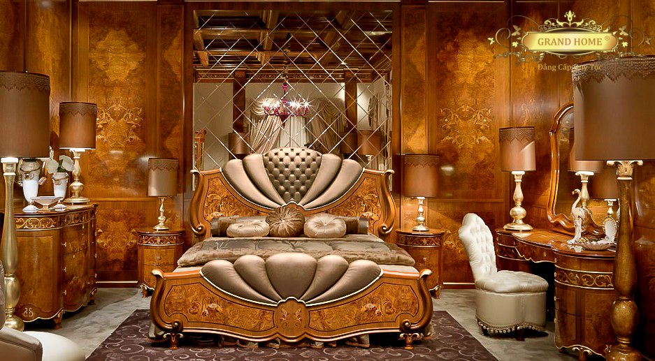 Giường cổ điển GRAND HOME G/SIco1_Bel1 - Ảnh 2