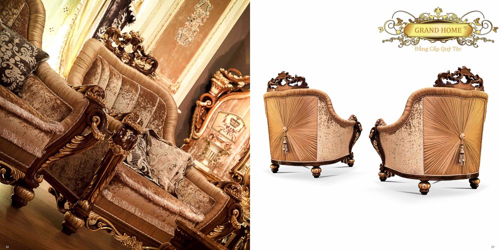 Sofa cổ điển GRAND HOME SF/LA1_Her1 - Ảnh 4