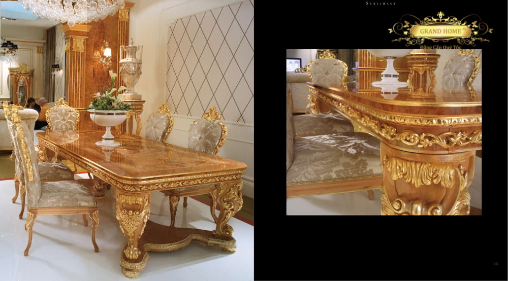 Bàn ăn cổ điển GRAND HOME BA/SOC3_Sub1 - Ảnh 10