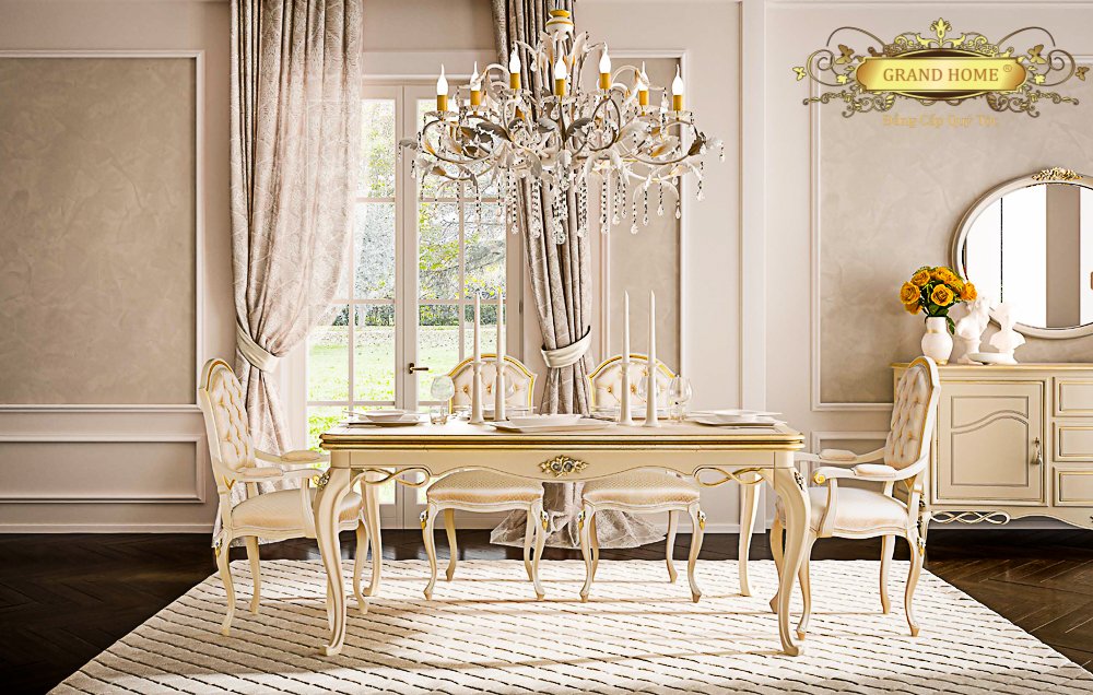 Bàn ăn cổ điển GRAND HOME BA/SIco3_For1