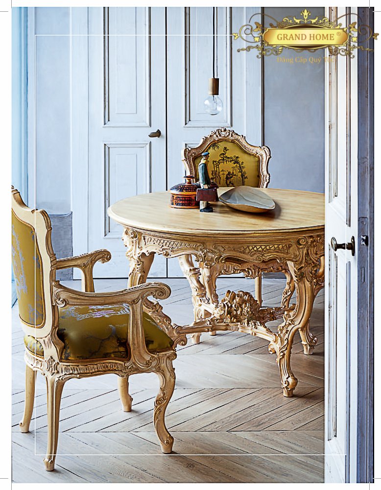 Bàn ăn cổ điển GRAND HOME BA/SIL2_Daf2
