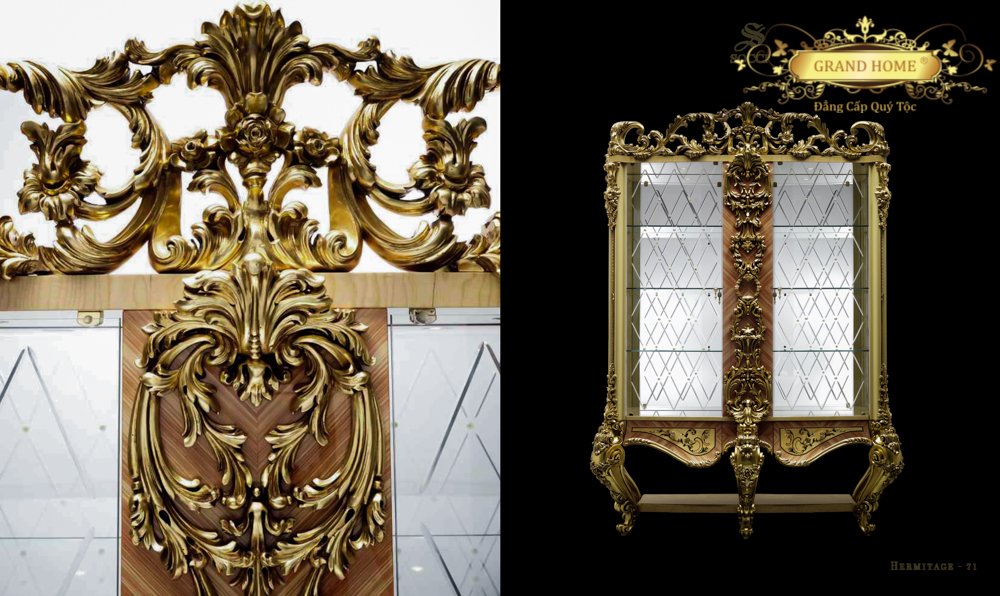 Tủ Trưng Bày cổ điển GRAND HOME TTBl/SOC2_Her1 - Ảnh 2