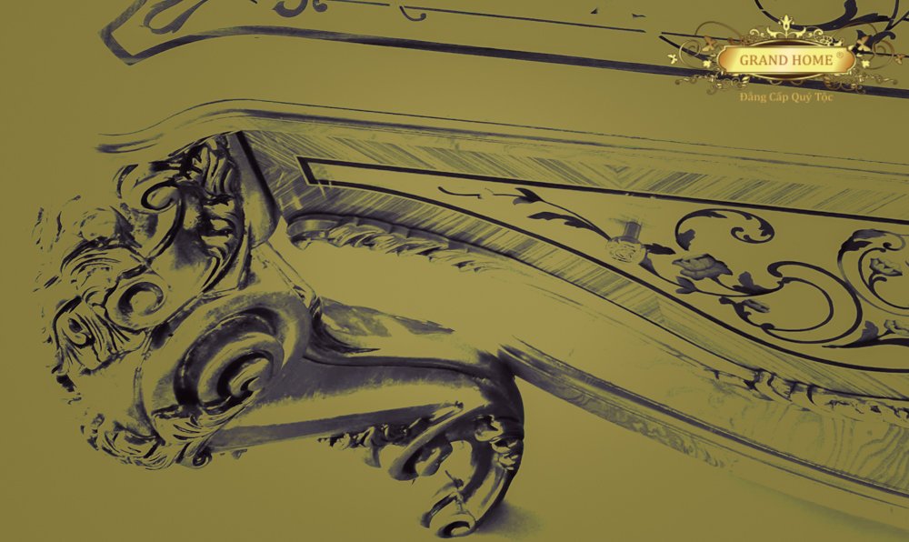 Tủ Tivi cổ điển GRAND HOME TTV/SOC2_Her1 - Ảnh 3