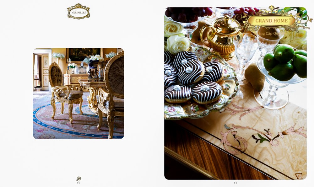 Bàn Ăn cổ điển GRAND HOME BA/SOC4_Ver1 - Ảnh 6