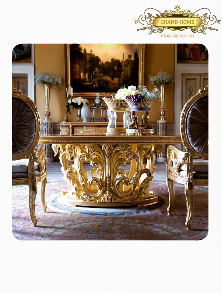 Bàn Ăn cổ điển GRAND HOME BA/SOC4_Ver1 - Ảnh 4
