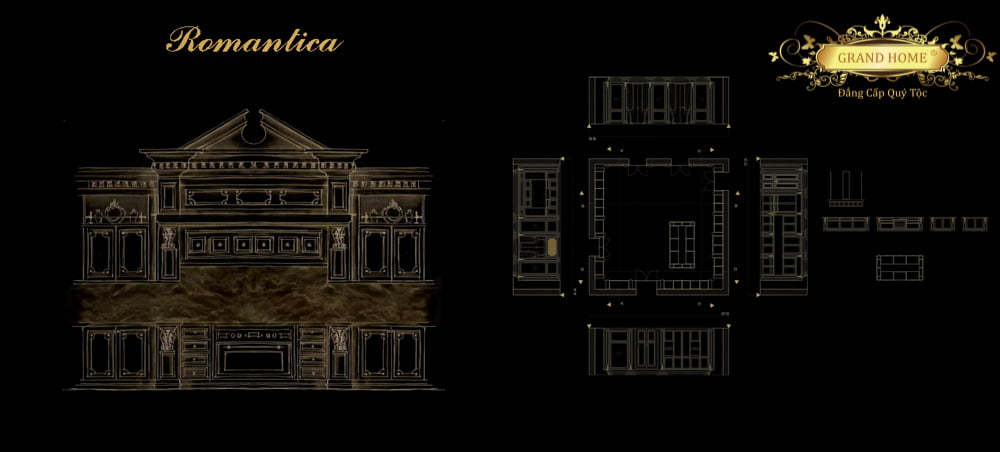 Bếp cổ điển GRAND HOME B/MGas0_Rom2 - Ảnh 11