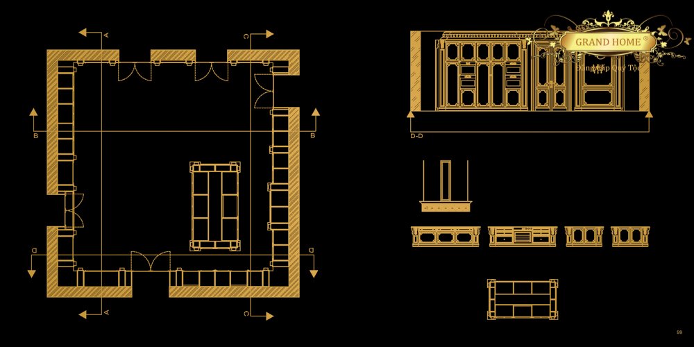 Bếp cổ điển GRAND HOME B/MGas0_Rom1 - Ảnh 10