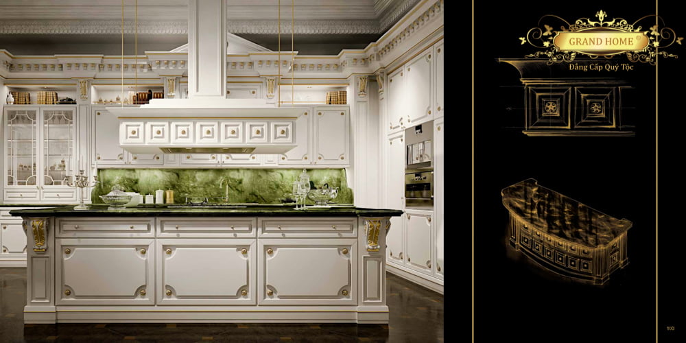 Bếp cổ điển GRAND HOME B/MGas0_Rom1 - Ảnh 6