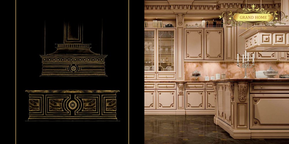 Bếp cổ điển GRAND HOME B/MGas0_Rom2 - Ảnh 6